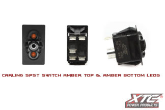 Carling Contura V SPST Switch with Amber/Amber LED's