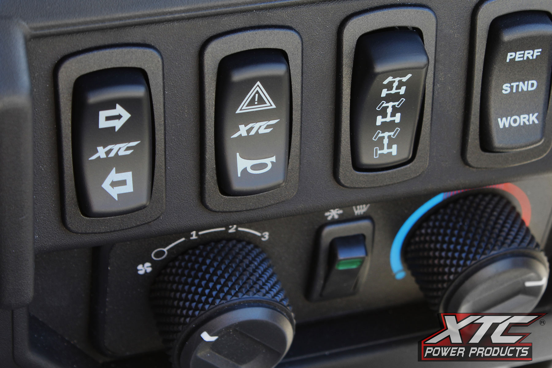 XTC Polaris Ranger Switch mounted in Dash