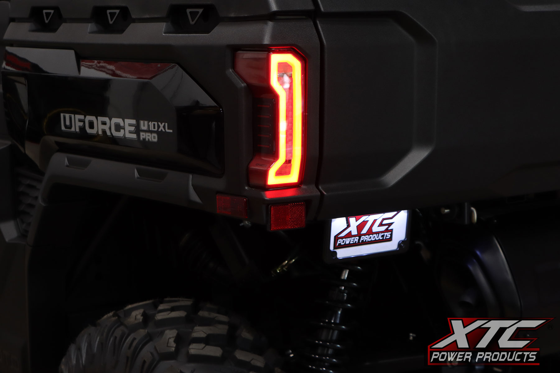 XTC 6" License Plate Kit Installed on 2024+ CFMOTO UFORCE U10 Pro