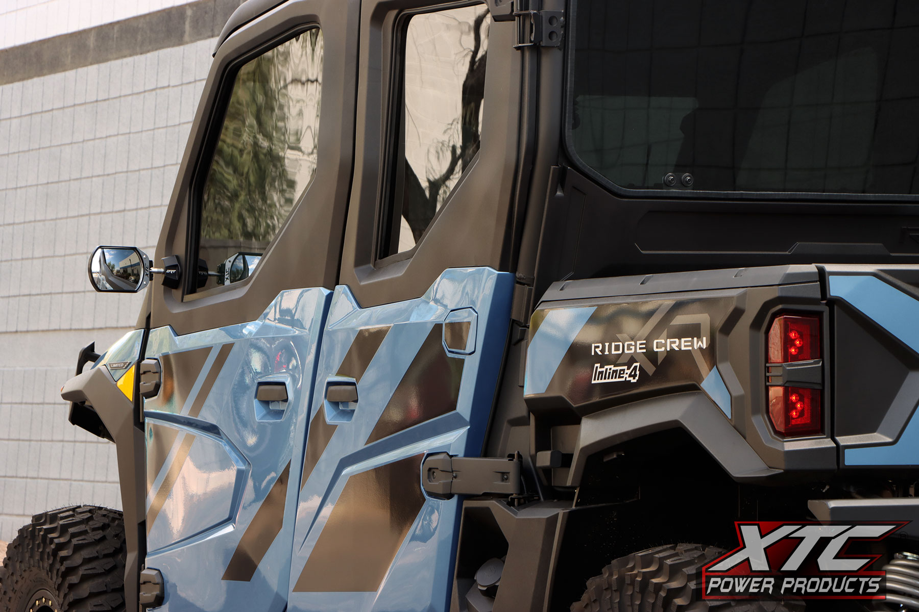 XTC SIX12 Lit Side View Mirrors on Jeremy McGraths Kawasaki Ridge